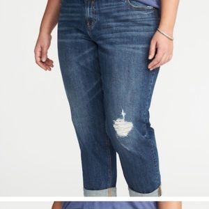 Old Navy Distressed Boyfriend Jeans
